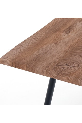 Table Nell-b - Imitation bois et noir