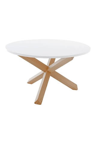Table Frisia - Blanc et naturel