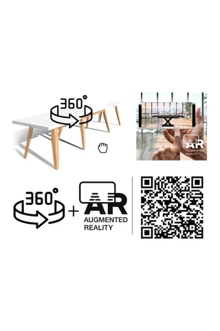 Table extensible Joker - Naturel et blanc