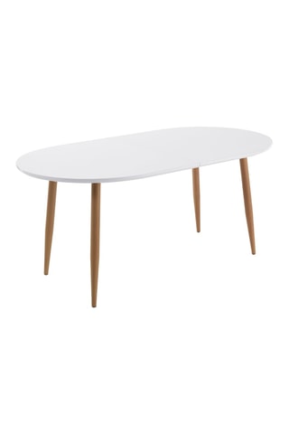 Table extensible Tolosa - Blanc et imitation bois