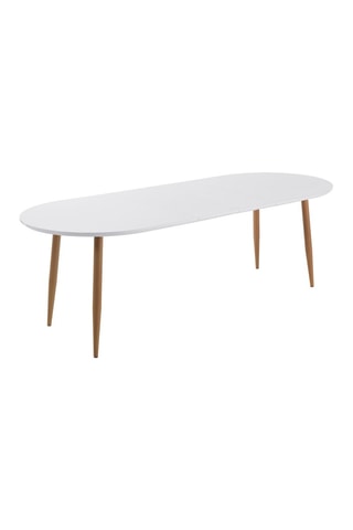 Table extensible Tolosa - Blanc et imitation bois