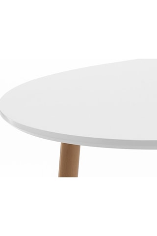 Table extensible Tolosa - Blanc et imitation bois