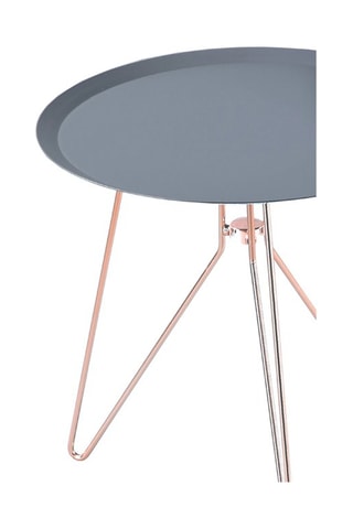 2 tables gigognes Jolly - Anthracite et cuivré