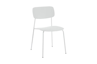 4 chaises empilables Primary - Blanc