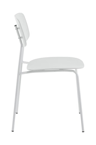 4 chaises empilables Primary - Blanc