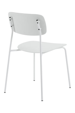 4 chaises empilables Primary - Blanc