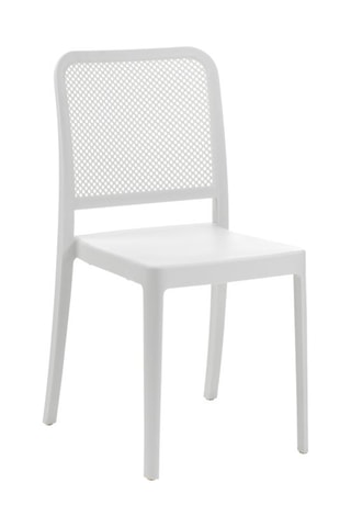 4 chaises empilables Sabine - Blanc