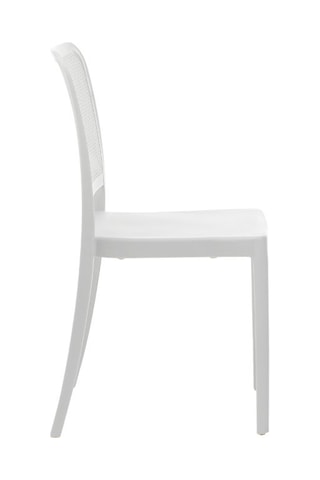 4 chaises empilables Sabine - Blanc