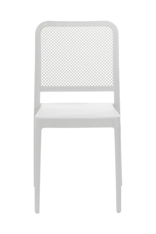 4 chaises empilables Sabine - Blanc