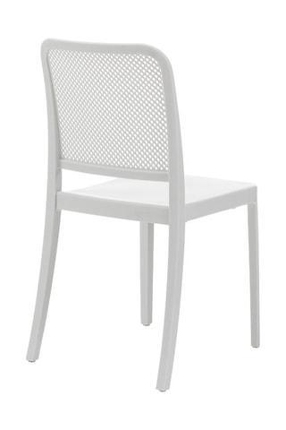 4 chaises empilables Sabine - Blanc