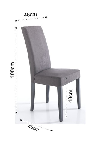2 chaises Lella - Gris