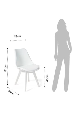 4 chaises Kiki Evo - Blanc