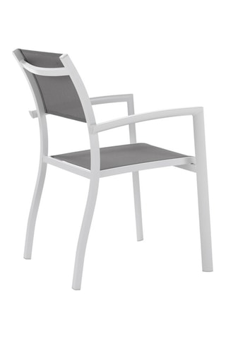 2 chaises empilables Nydri - Blanc et gris