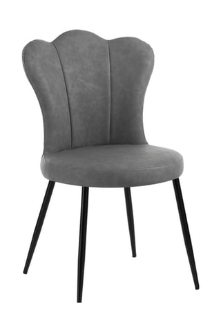 4 chaises Charlotte Old - Gris