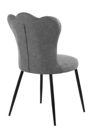 4 chaises Charlotte Old - Gris