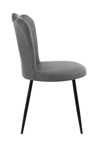 4 chaises Charlotte Old - Gris