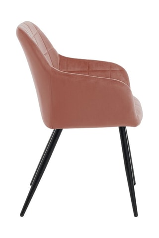 2 chaises Denver - Pêche et noir