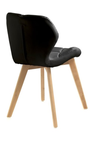 2 chaises New Kemi-A - Noir et naturel