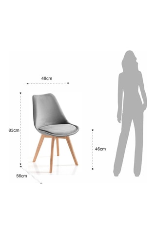 4 chaises Kiki - Gris