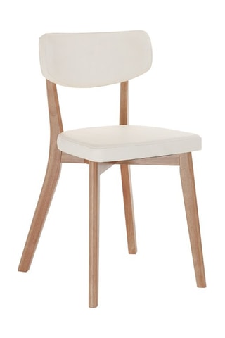 2 chaises Varm - Naturel et blanc