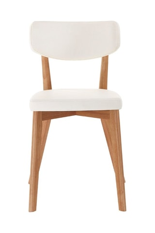 2 chaises Varm - Naturel et blanc