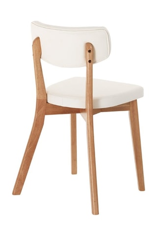 2 chaises Varm - Naturel et blanc