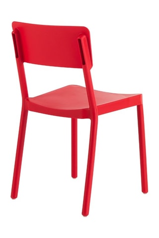 4 chaises Anja - 
Rouge