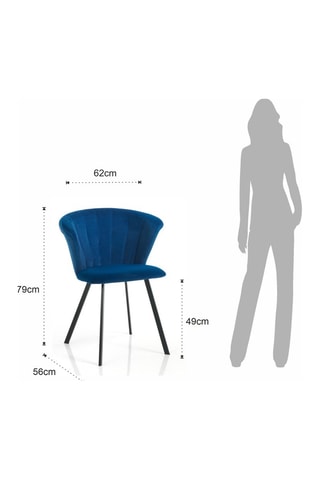 2 chaises Noah - Bleu