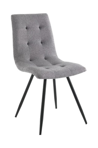 2 chaises Tania - Gris et noir