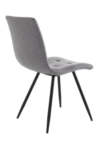 2 chaises Tania - Gris et noir