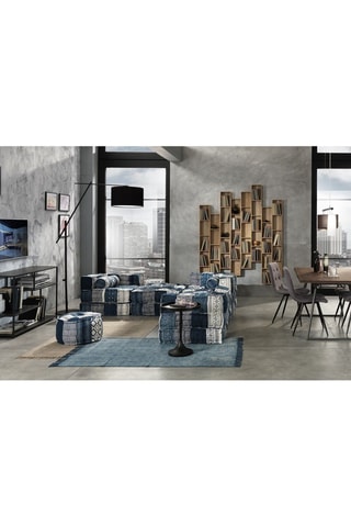 2 chaises Tania - Gris et noir