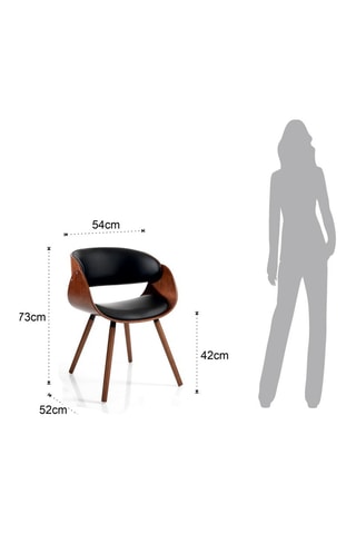 Chaise Visby Evo - Naturel et noir