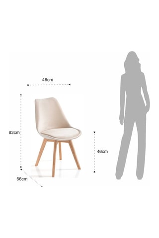 4 chaises Kiki - Beige