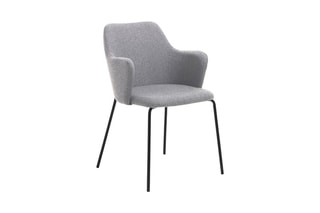 2 chaises Sonia - Gris et noir