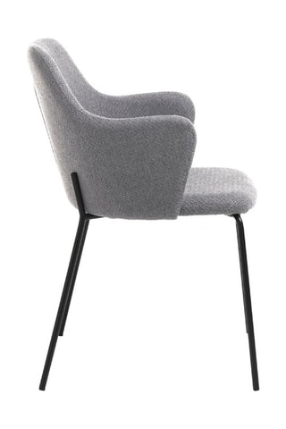 2 chaises Sonia - Gris et noir