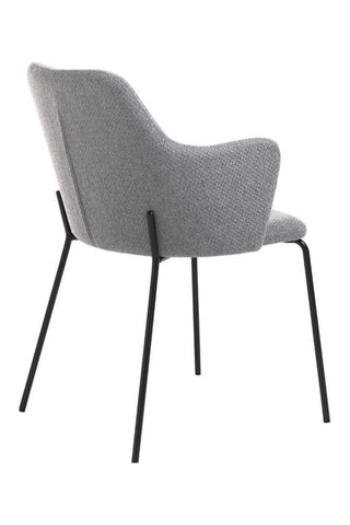 2 chaises Sonia - Gris et noir