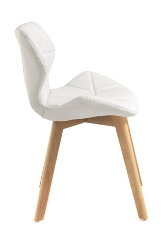 2 chaises New Kemi-A - Blanc et naturel