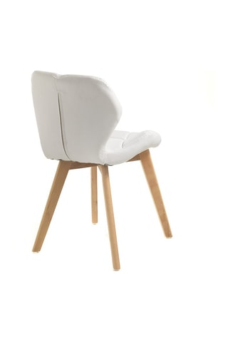 2 chaises New Kemi-A - Blanc et naturel