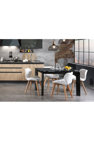 2 chaises New Kemi-A - Blanc et naturel