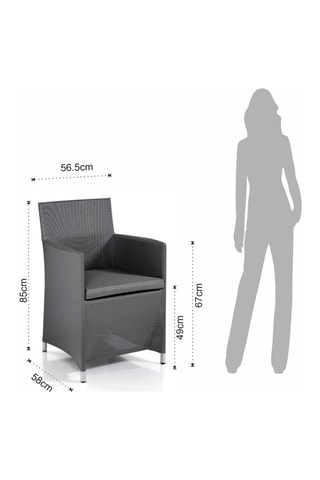 Fauteuil Bali - Gris