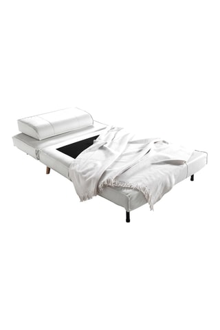 Fauteuil convertible Shift - Blanc et naturel