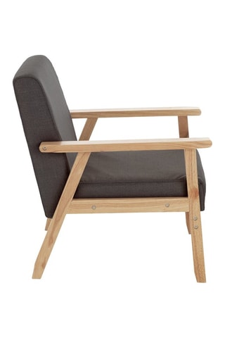 Fauteuil Teresa - Naturel et gris foncé