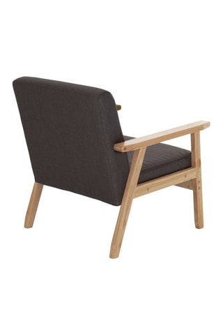 Fauteuil Teresa - Naturel et gris foncé