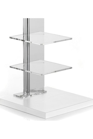 Bibliothèque Sheer - Blanc et transparent
