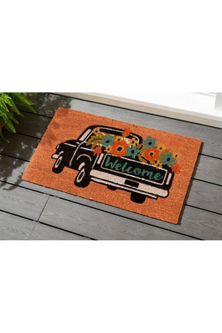 Paillasson Pick-up - Naturel et noir