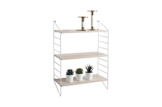 Etagère murale Mi-Ti-Ka Big - Imitation bois et blanc