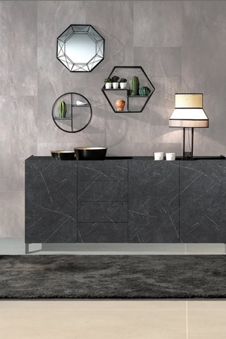 Buffet 3 portes Eddy - Anthracite