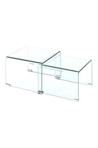 2 tables gigognes Cristaldouble - Transparent