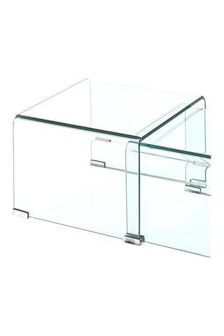 2 tables gigognes Cristaldouble - Transparent