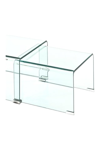 2 tables gigognes Cristaldouble - Transparent